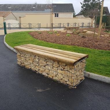 Banquette gabion